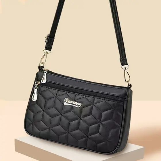 Bolsa feminina 2026 novo estilo All-Match meia-idade mãe idosa atmosférica mensageiro pequeno saco feminino Multi-camada