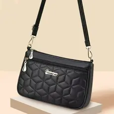 Bolsa feminina 2026 novo estilo All-Match meia-idade mãe idosa atmosférica mensageiro pequeno saco feminino Multi-camada