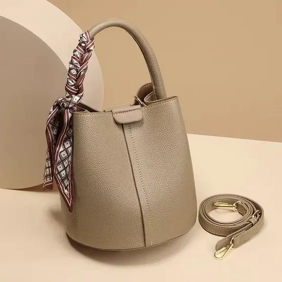 Bolsa feminina novo estilo nicho Design lichia padrão textura High-End couro macio bolsa mensageiro de um ombro saco do