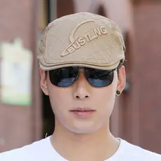 Nova boina para atividades ao ar livre, boné masculino casual e versátil, chapéu de sol retrô estilo coreano, boné estil