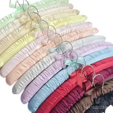 Cabides revestidos de tecido, cabides de seda, cabides de esponja, cabides para roupas de casa e hotel, venda por atacad