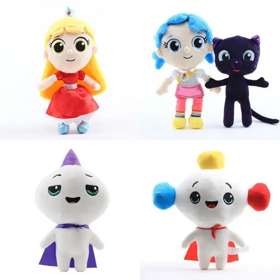 21-30cm Verdadeiro E O Reino Arco-Íris Figura Bartleby Rainbow King Grizelda Frookie Brinquedos De Pelúcia Boneca Almofa