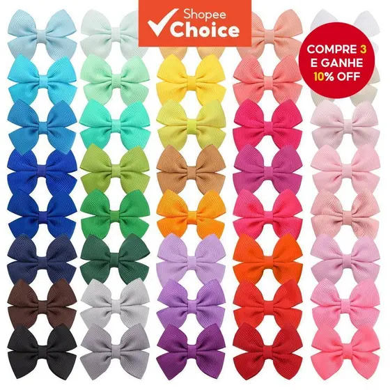 Clipes De Cabelo Pastel Macio Para Meninas , Grampos De Jacaré De 2 Polegadas , 30/40/80 Peças , Laços Infantis , 40 Opç