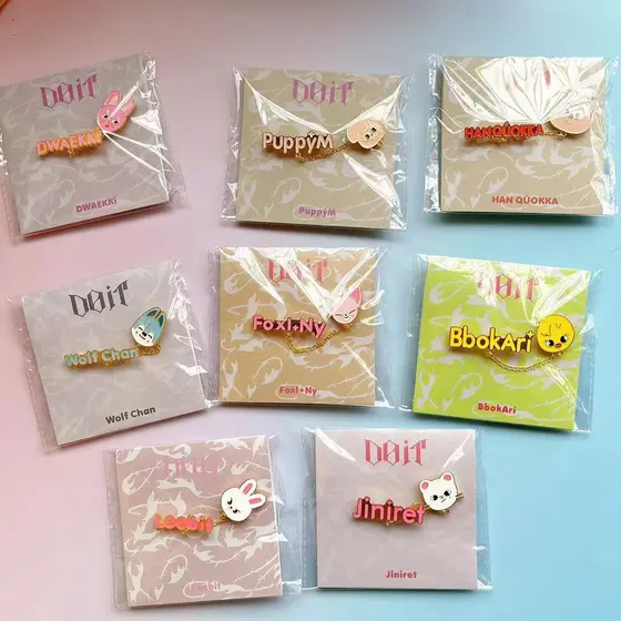 Kpop Stray Kids Badge Set SKZOO Broches Pins Coreano Moda Fãs Fique Presente
