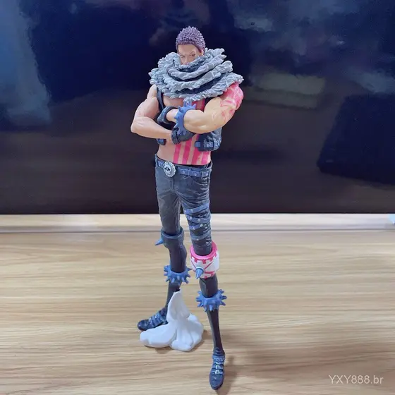 25cm Anime One Piece Figura Charlotte Katakuri Rei Da Ação Artística Modelo De PVC Brinquedo Zoro Sanji Ás Luffy Fighter