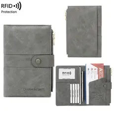 Bolsa de passaporte multifuncional Porta-passaporte Porta-passaporte Livro de passaporte RFID Capa protetora para passap