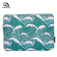Capa Case Notebook Sleeve Impermeavel Peluciado Marmorizado Verde Aesthetic Mac Dell