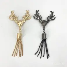 Acessórios de ferragens para bolsas de tecido DIY, acessórios modernos para bolsas de malha, estilo de borla com cabeça