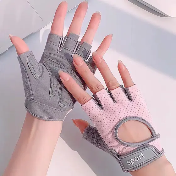 Luvas esportivas para ciclismo, meia-luva, unissex, luvas de ciclismo de dedos curtos para atividades ao ar livre, luvas