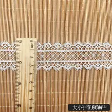 Renda solúvel em água de dupla face com detalhes vazados, acessórios de vestuário Lolita, itens decorativos de bordado e