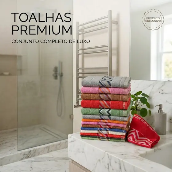 Kit 6 Toalhas Banho 70x150 Algodão 330g Resistentes Atacado Cores Sortidas + Brinde
