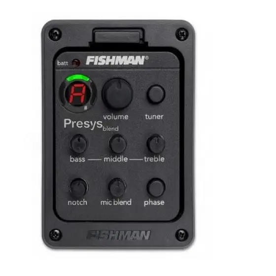 FISHMAN Presys 301 Mic Blend Modelo Duplo Pré-Amplificador De Guitarra EQ Tuner Piezo Pickup Beat