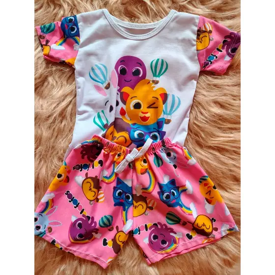 Conjunto Bolofofos  1.2.3 Anos menina
