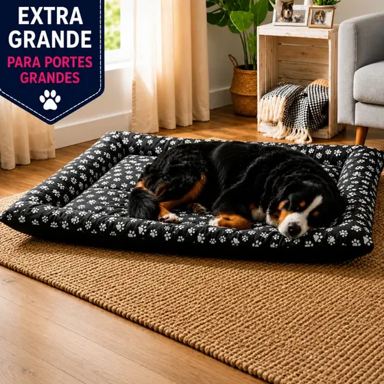 Cama Pet Gigante 118x84 Colchonete Para Cachorro ou Gato Lavável Com Zíper Macio