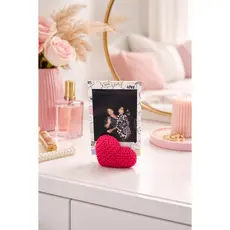 Kit com 4 Mini porta retrato coração foto estilo Instax mini decoração de casa