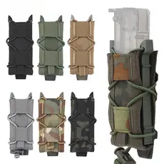 Porta Carregador Tático MOLLE de 9mm Suporte para Lanterna ao Ar Livre