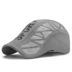 Boina De Sol Masculina , Boné De Verão , Golfe , Condução , Taxista , Moda , Carta , Casquette Beisebol , Malha Respiráv