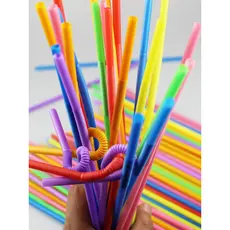 Material de arte do jardim de infância cor arte palha diy artesanal modelagem criativa curvada palha longa novo produto