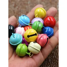 Cor misturada 2MM cor doce sino do cão tamanho pequeno acessórios de decoração de natal Pet sino chaveiro pingente sino