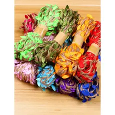 DIY simulação corda de cânhamo Rattan folhas jardim de infância canto Natural Material de Layout ambiental tecido à mão