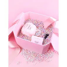 Caixa de presente de meteoro, bola de espuma de enchimento, Macaron, partículas redondas coloridas, artesanal, decoração
