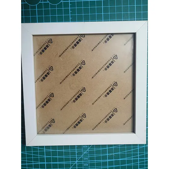 15cm simples branco de madeira quadrado moldura de foto mesa All-Match moldura decorativa pintura diamante argila funcio