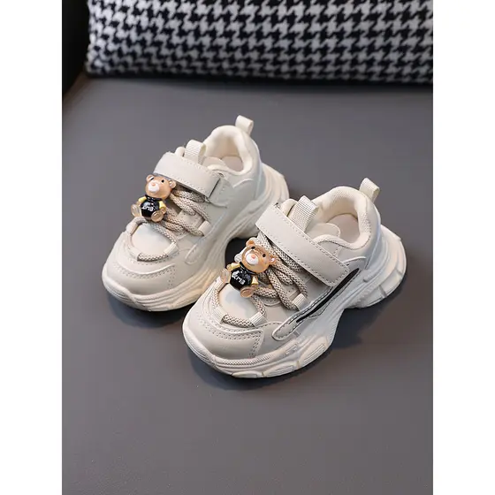 Primavera outono crianças sapatos esportivos meninos papai sapatos bebê sola macia da criança sapatos meninas couro moda