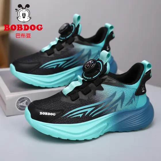 Bobo sapatos infantis meninos sapatos 2025 primavera novo estilo malha respirável sapatos esportivos médio grande crianç