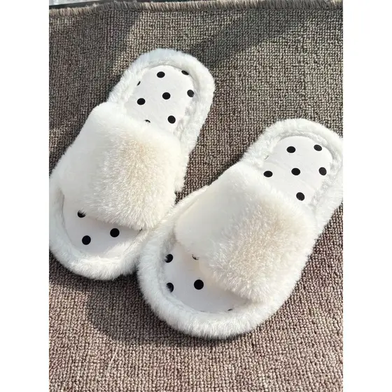 Crianças chinelos de algodão meninas 2026 novo estilo outono inverno interior casa sapatos peludos meninas bebê meninos
