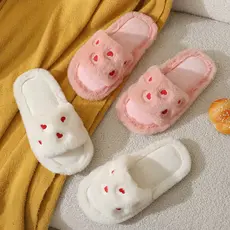 Meninas chinelos de algodão 2024 outono inverno novo estilo interior casa sapatos meninas casa antiderrapante pai-filho