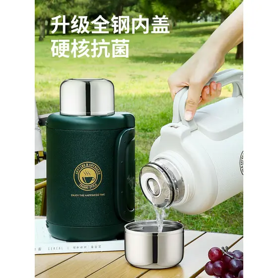 Garrafa térmica inteligente garrafa térmica 1500ML cais pote copo térmico do carro 316L aço inoxidável pequeno bule de g