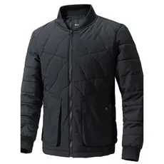 Jaqueta acolchoada masculina inverno gola de beisebol jaqueta chinesa gola masculina Casual acolchoada jaqueta quente à 