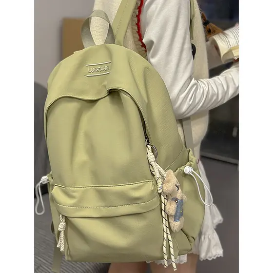 2025 outono novo estilo estilo simples Retro xadrez mochila estudantes do ensino médio nicho Design estudantes universit