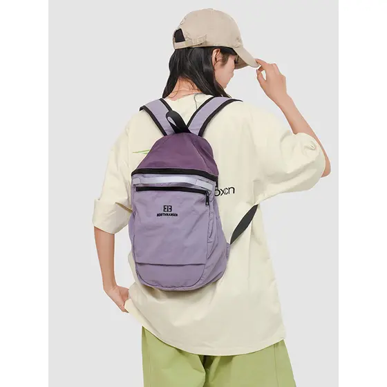 Mochila feminina 2025 novo estilo estudante mochila feminina lazer grande capacidade estudante do ensino médio mochila e