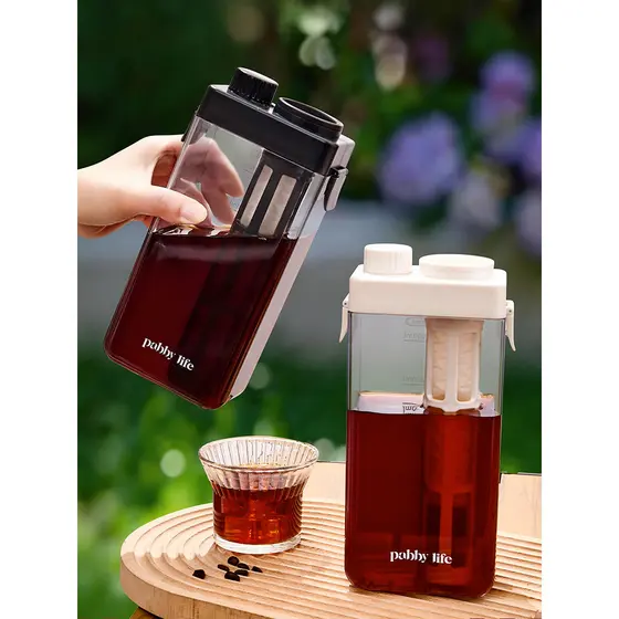 Elemento de filtro portátil pote de fermentação fria com escala casa cafeteira de grande capacidade geladeira chaleira f