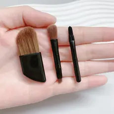 Portátil Blush pó solto pequeno pincel plano Mini sombra escova de maquiagem ferramenta de beleza pequenos acessórios pi