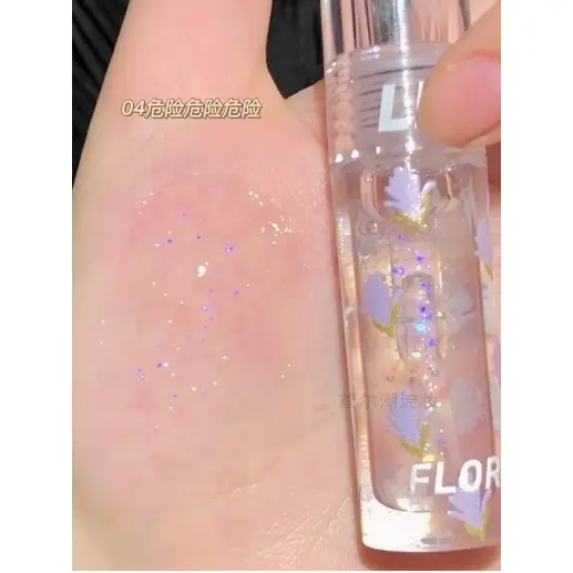 Dudu Lip FLORTTE FLORTTE Amor Óleo de Tigre Óleo Labial Vidro Transparente Brilho Labial Brilho Labial Brilho Labial