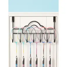 Rack de colocação de raquete de Badminton, cabide de raquete de tênis, rack de exibição sem perfuração atrás da porta, r