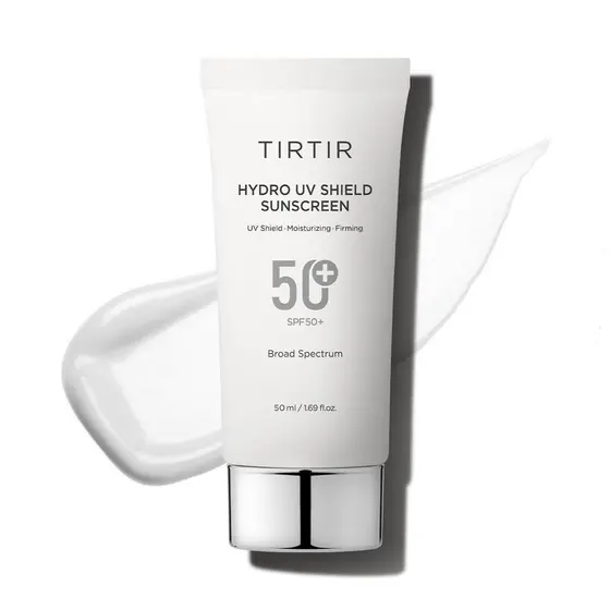 Cuidados de Beleza TIRTIR Hydro UV Shield Protetor Solar |   Protetor Solar Facial Coreano SPF 50+ de Amplo Espectro UVA