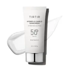 Cuidados de Beleza TIRTIR Hydro UV Shield Protetor Solar |   Protetor Solar Facial Coreano SPF 50+ de Amplo Espectro UVA