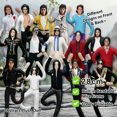Venda Quente Estudante Moda Bonecas Michael Jackson Abstrato Embutido Fio Boneca Bonito Presente