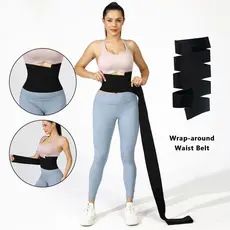 Cinta modeladora envolvente para cintura e abdômen, modelador de cintura, faixa elástica para fitness esportivo, disposi