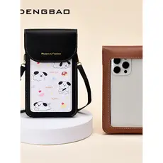 Saco do telefone móvel 2026 novo estilo bonito dos desenhos animados filhote de cachorro meninas Casual All-Match multif