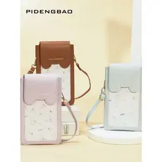 Saco do telefone móvel feminino Diagonal tela de toque 2025 novo estilo Halter All-Match portátil mudança titular do car