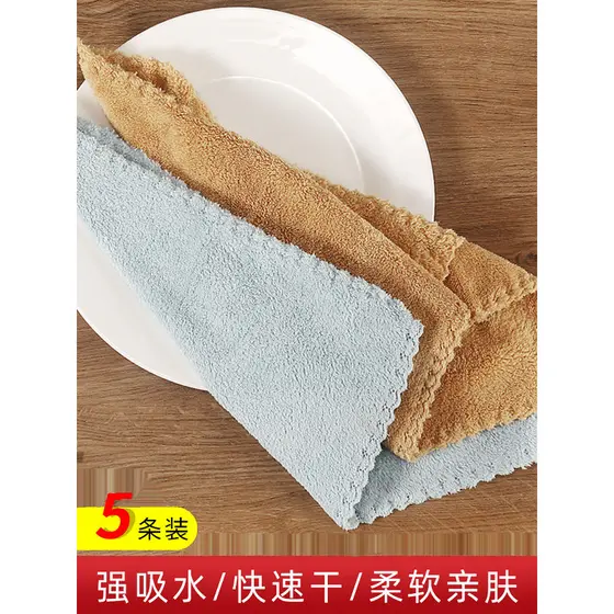 Utensílios de cozinha trapos panos de prato toalhas de limpeza doméstica desengordurante absorção de água doméstica pess