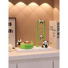 Rise Rise Rise Rise Rise Panda Ornamentos Entrada Chave Armazenamento Casa Sala de estar Decoração de mesa Inauguração d