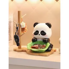 Bonito Panda porta de entrada chave armazenamento ornamentos casa sala estar atmosfera decoração cerimônia inauguração s