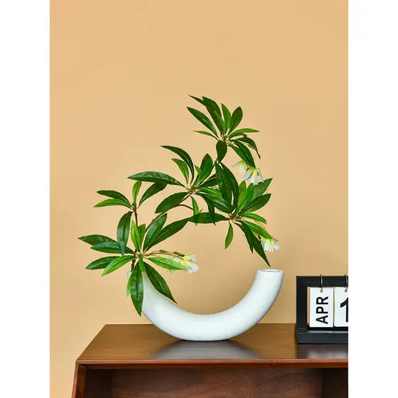 Pedra de água Ficus Flor artificial Decoração de flores artificiais Planta verde artificial Planta artificial Planta em 