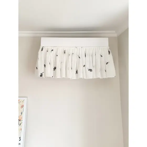Yuanyuan cortina de ar condicionado de parede luz francesa pendurada cortina de ar condicionado quarto bota não pegar bl