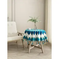 Yuanyuan Novo produto Toalha de mesa redonda doméstica americana à prova d'água grande pequena toalha de mesa redonda ca
